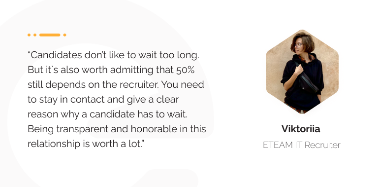 Quote from ETEAM`s IT Recruiter.